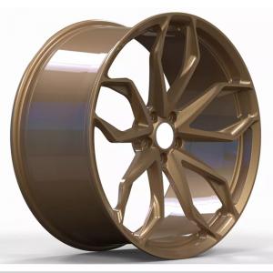 China High-quality car racing rim 17 to 22 inch 5*120 5x112 18 19 Bronze black colour finish forged alloy rim wheels on sale