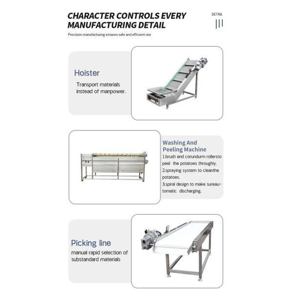 Small Fully Automatic Lays Potato Chips Making Machine Fresh Frozen Scale French Fries Machine Potato Chips Production Line