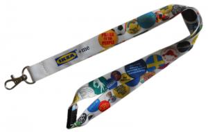 China Durable Blank Polyester Lanyards Sublimation Printing One Or Both Sides on sale