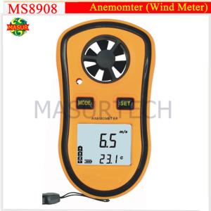 Mini Digital Wind Speed Meter Pocket Anemometer Thermometer Digital Thermometer Speed Temperature Measuring Instruments
