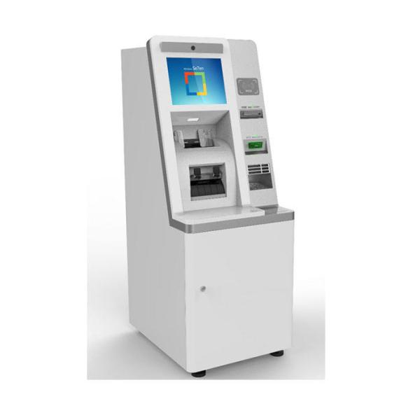 Buy 220V 17'' Screen Foreign Currency Exchange Machine ATM Kiosk With Cash Acceptor And Dispenser at wholesale prices
