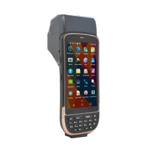 China Portable PDA Thermal Printer , 1D 2D Handheld Barcode Scanner Android With Display on sale
