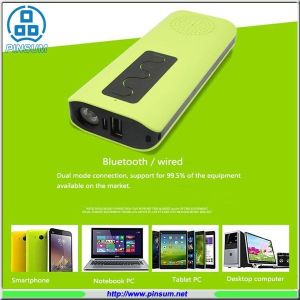 4000 mah led TF card bluetooth speaker power bank
