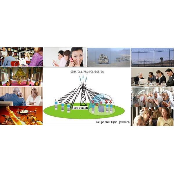 Wireless Camera Mobile Phone Signal Jammer Blocker With 5 Omni Directional Antenna