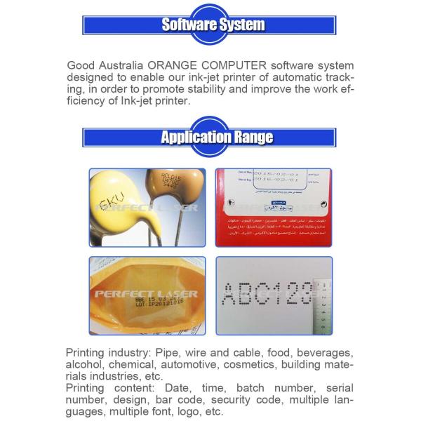 Highly Automated Industrial Inkjet Printer Plastic Bottle Expiry Date Code Continuous