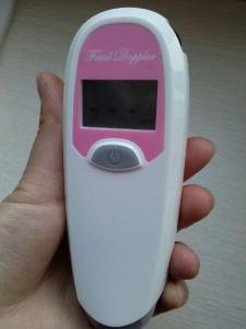 Quality Mini size portable pink color pregnancy baby heart monitor, pocket fetal doppler for sale