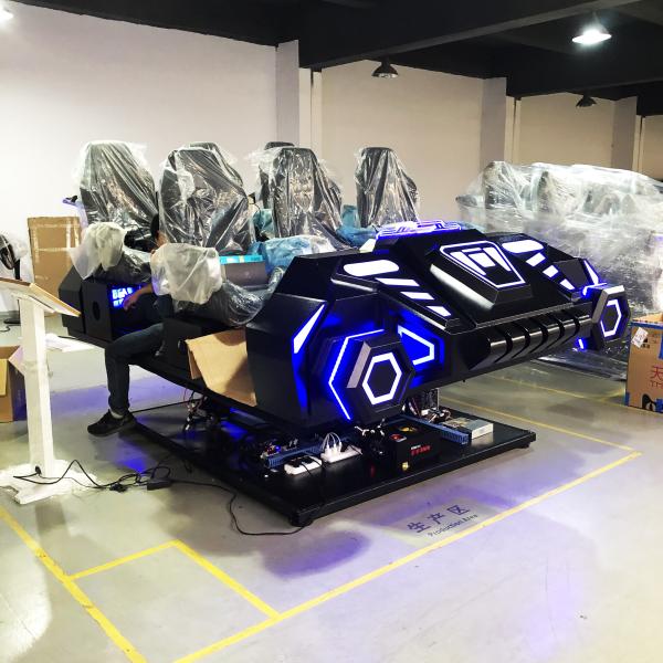 VR Amusement Park Games 9D Virtual Reality 6 Seats VR Cinema Simulator