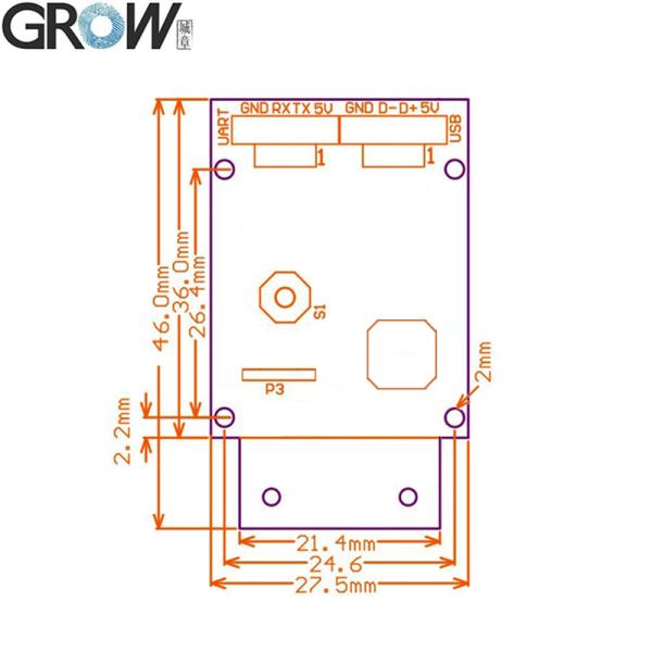GROW GM65 1D 2D Code Scanner Bar Code Reader QR Code Reader Module