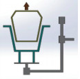 Electrical Heating Roto Moulding Machine For Testing Material LLDPE PTFE Nylon PP ELPE