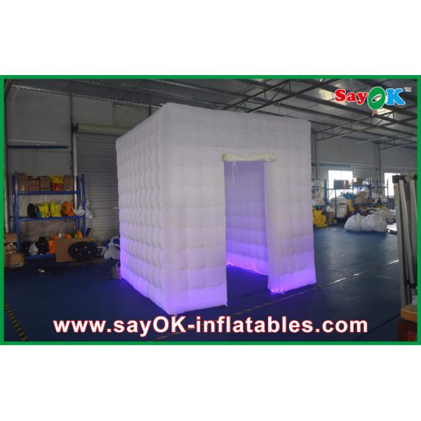 Inflatable Photo Studio Printed Led Inflatable Photo Booth For Party / Waterproof Inflatable Photobooth