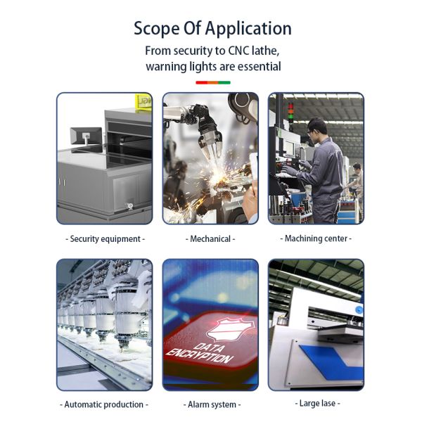 ABS 24v Dc Multi Layer Machine Status Indicator Lights For Cnc Machine Tools