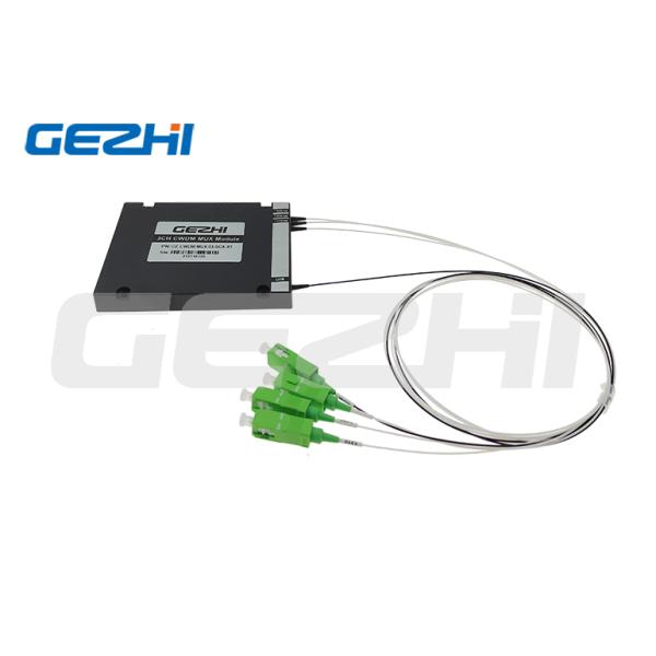 3CH CWDM Mux Module ABS Box With Customized Wavelength And Connector