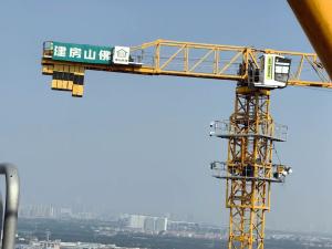 Quality 6515 10t Used Tower Crane With 65m Jib Boom and 46m Free Height QTZ160 Model for sale