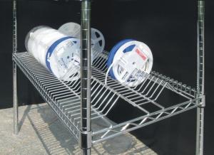 China Electro - Static Discharge ESD Chrome Storage SMT Reel Shelving With Wire Mesh Structure on sale