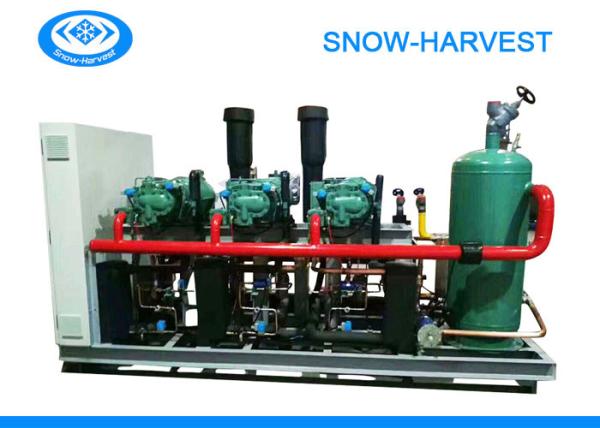 Buy Semi Sealed Piston Refrigeration Compressor Unit Automatic PLC Control at wholesale prices
