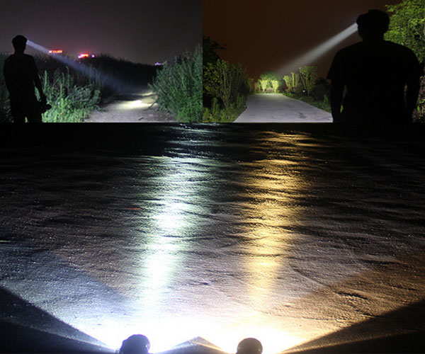 1000lumen CREE XML T6 LED rechargeable headlamp with adjustable lighting spot