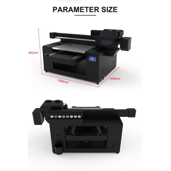 KECAI Latest Design Automatic 5060 Size XP600 UV Flatbed Printer for Suitable Water Bottle Wooden Gift Box Acrylic Metal Tiles