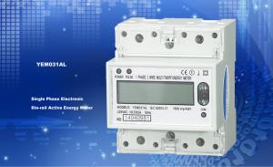 China White Color Single Phase Energy Meter Watt Hour Meter With Three Tariffs , Customized Logo Printed on sale