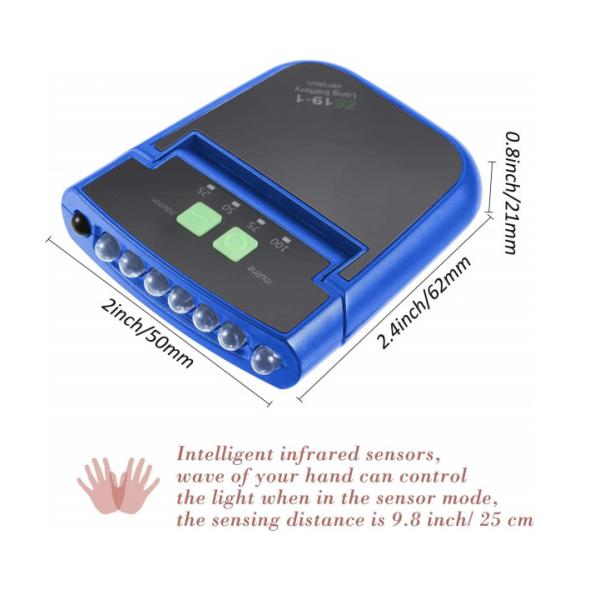 Rechargeable Hands-Free IP44 Waterproof Headlamp Work Light for Outdoor Activities
