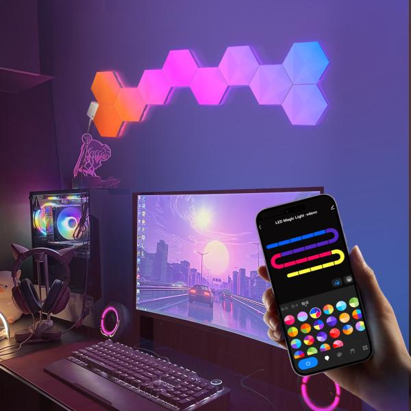 Buy Adjustable RGBIC Gaming Light With Wifi BT 2.4G Control HDMI2.0 Multiple Lighting Modes at wholesale prices