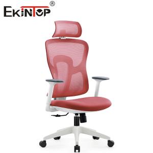 China Red Ergonomic Mesh Computer Chair With Backrest For Home Office Furniture on sale