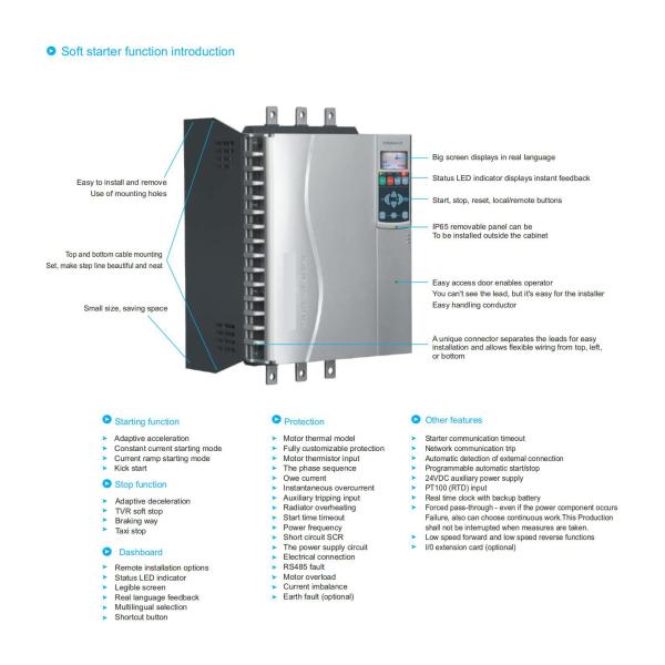 200KW AC Motor Starter Easy Installation And Smooth Operation Compressor Soft Starter