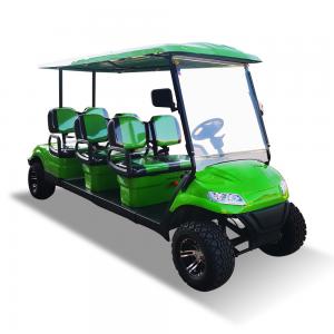 Quality 72v 100ah lithium iron battery 5KW AC motor 6 seater electric golf buggy cart with CE for sale