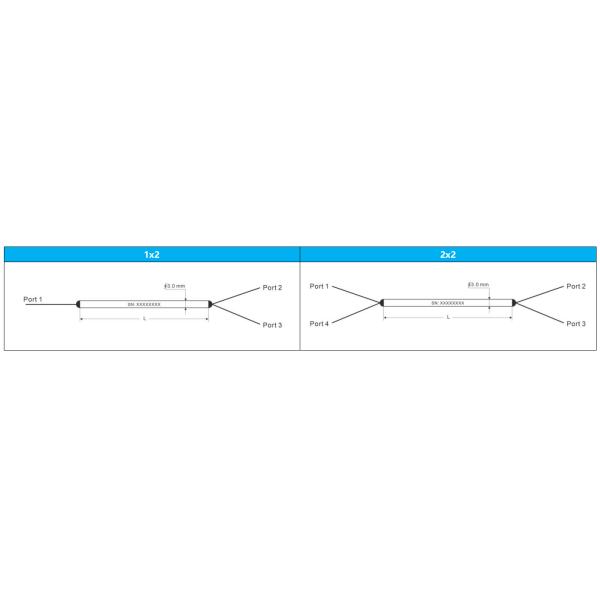 Polarization Maintaining Components Fused Fiber Coupler For FTTx Solutions / CATV / FTTH