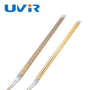 China TC05 Quartz Infrared Lamp Heater , Gold Reflector Tungsten Halogen Lamp on sale