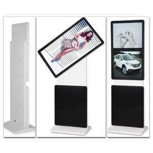 43 Inch 4K UHD Floor Stand Rotatable Screen LCD Advertising Display