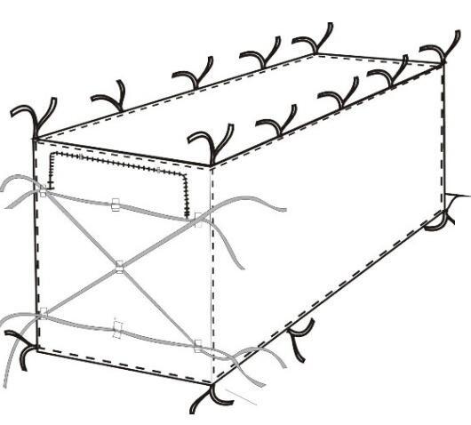 Buy Transparent Open Top 8mil Roll Off Container Liners,6 Mil Waterproof Open Top Roll Off Container Liners,Outdoor Dumpster at wholesale prices
