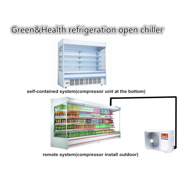 Plug-in Type Vegetable Display Fridge Multideck Display Chiller Commercial Open Case Chiller
