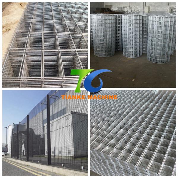 PLC 6mm Wire Fence Making Machine 300mm Mesh Panel Welding Machine