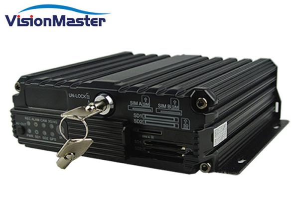 H.264 Wireless Mini Mobile DVR , 720P Multi Camera DVR For Car IO Alarm Sensor