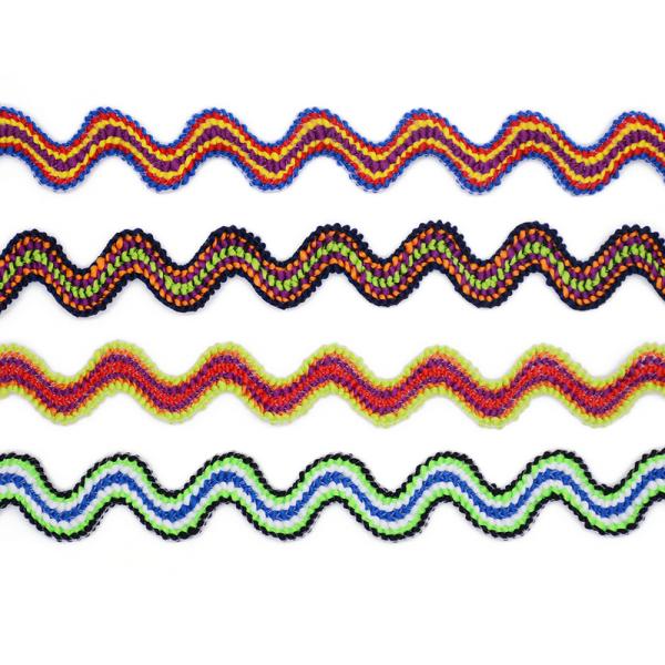 100% Polyester Zig Zag Rick Rack Trim 2cm Width