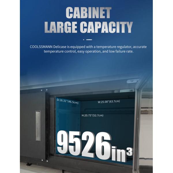 There Are Four -2 ℃ Refrigeration Cabinet Bottom Of The Square Glass Service Deli Chiller