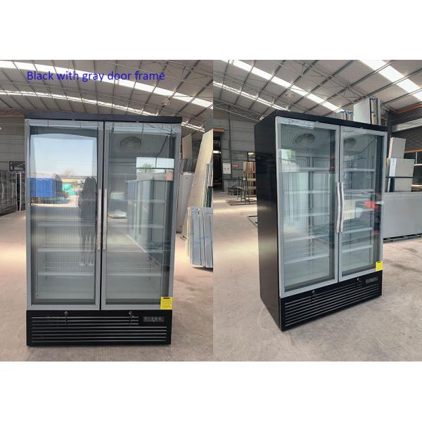 White Color Glass Door Display Freezer Commercial With CE Mark
