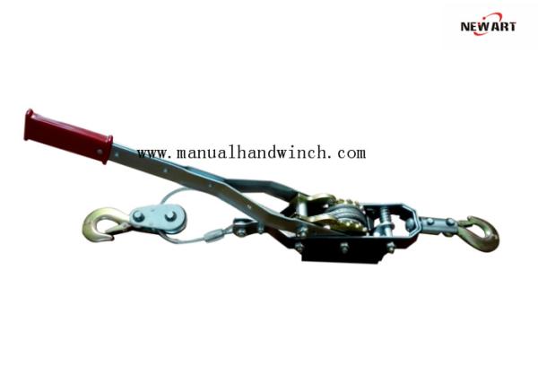 Buy Light Weight Hand Cable Puller 4T Double Gears Two Hooks Power Coated 2.5m Cable at wholesale prices