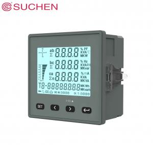 China NEW 300 Series  96*96mmThree Phase LCD AVHz,kwh Multi-function Power Meters on sale