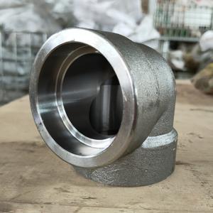 Quality ANSI B16.11 Socket Welded Pipe Fittings Elbow A105 90 Degree for sale