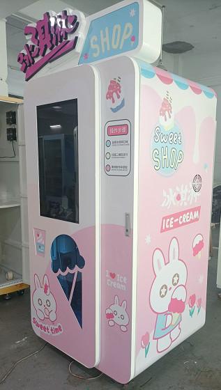 Buy Real Time Monitoring Cups Ice Cream Vending Machine With 32inch Touch Screen at wholesale prices