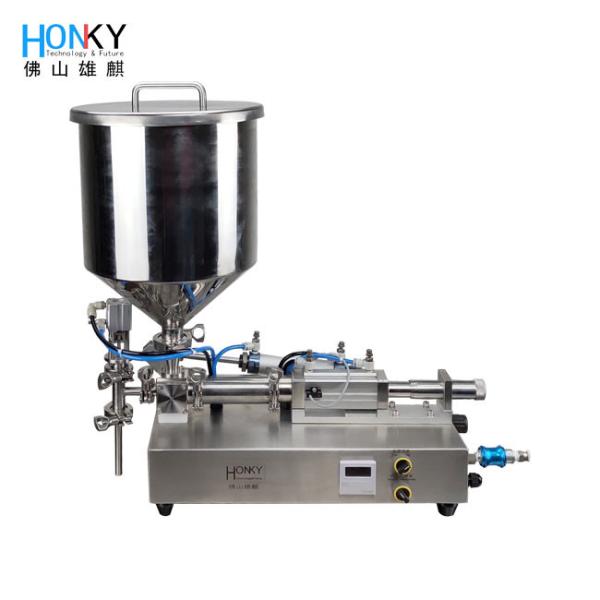 Buy Desktop Small Volume Paste Filling Machine With High Precision Ceramic Piston Pump For Cosmetic Cream Paste Filling at wholesale prices