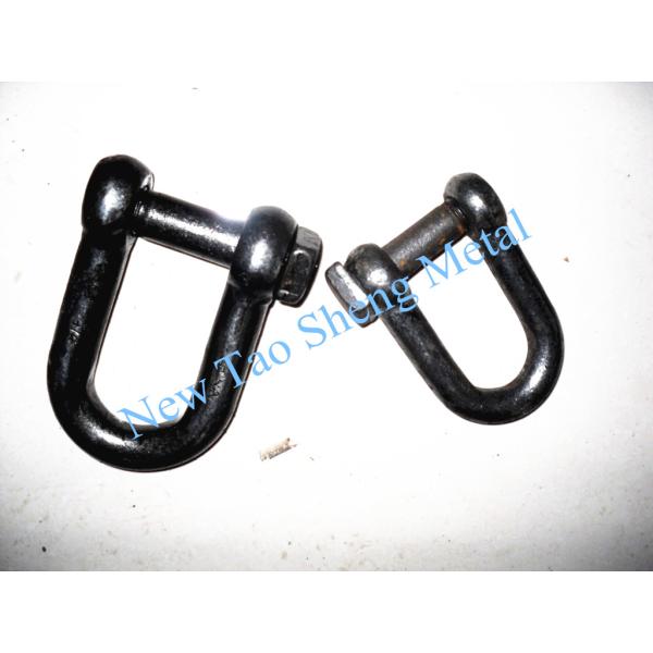 Multi Size Rigging Hardware Bow Type Trawling Shackles With Square Head Blue Screw Pin