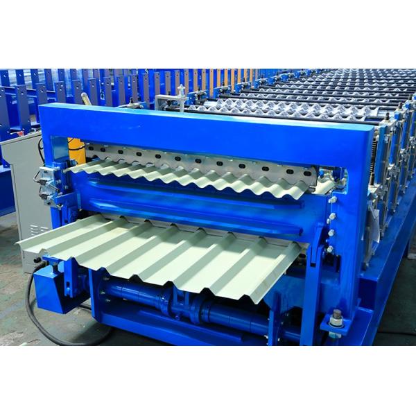 12-15m/Min Double Layer Roll Forming Machine , Metal Roofing Panel Roll Former