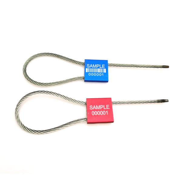 3.5mm Cable Diameter Colored Cable Seals 10.2KN US-CC351 For Truck