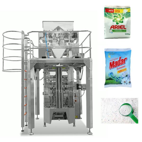 Washing Powder Pouch Packing Machine Multihead Weighing Laundry Dertergent Powder Bag Filling Machine