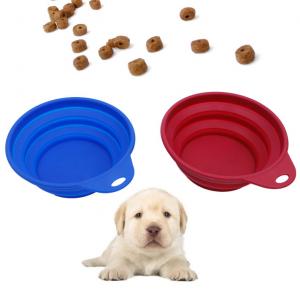 Quality Collapsible Silicone Dog Pet Bowl For Feeding Foldable Bowls for sale
