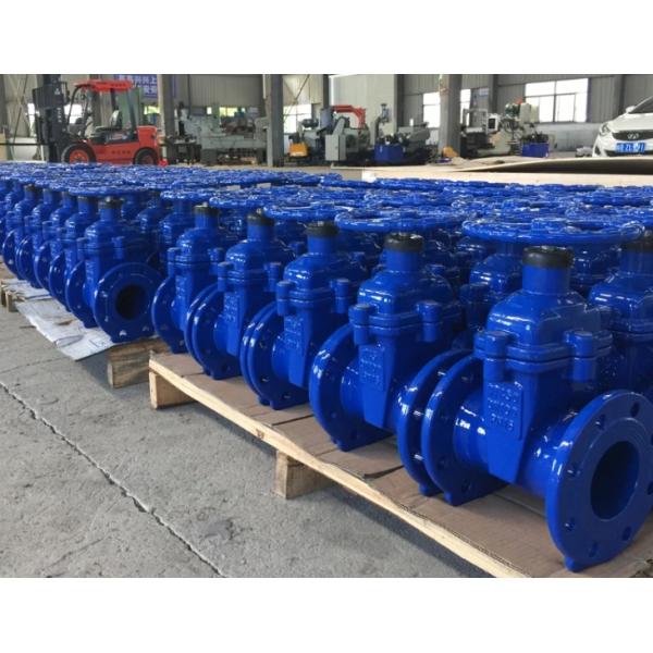 cast iron GGG50 F4 Non-rising stem resilient seal gate valve
