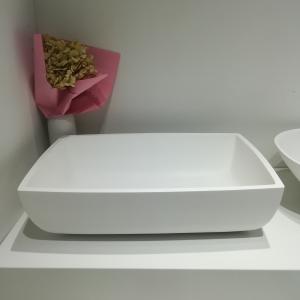 China Eco Friendly Artificial Stone Bathroom Counter Top Basin on sale