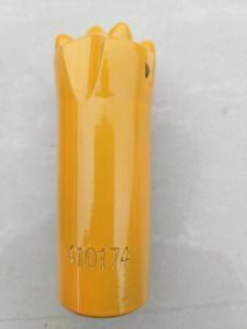 Quality Long Skirt Taper Button Bit Threaded Button Bits 32 - 42mm Diameter For Ore Mining for sale